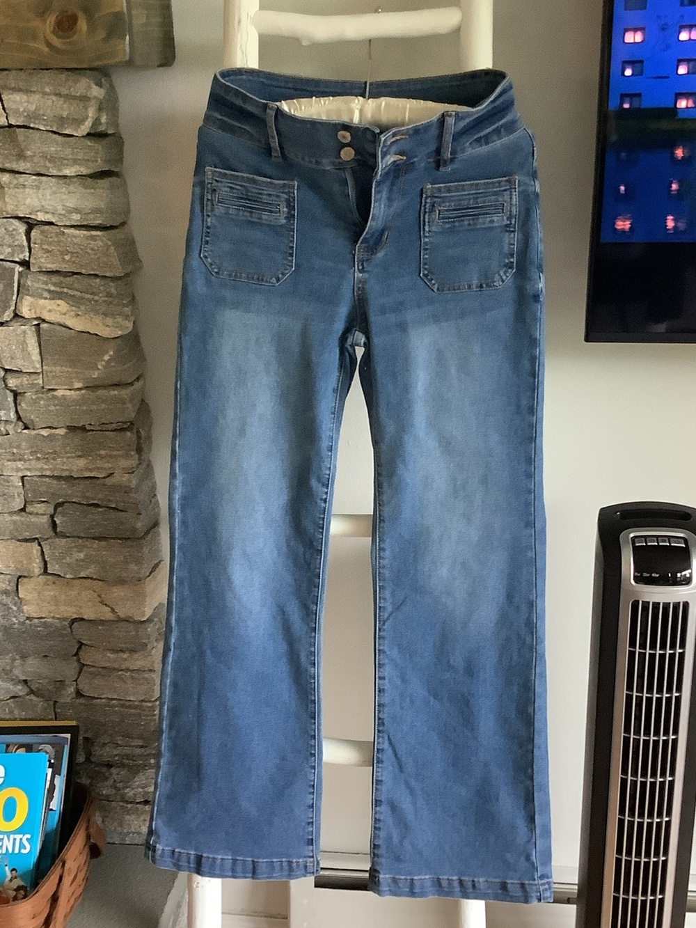 Classic Medium Blue Wide Leg Jeans
